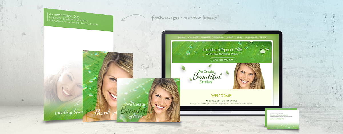 Keeping your dental marketing materials consistent reinforces your brand 